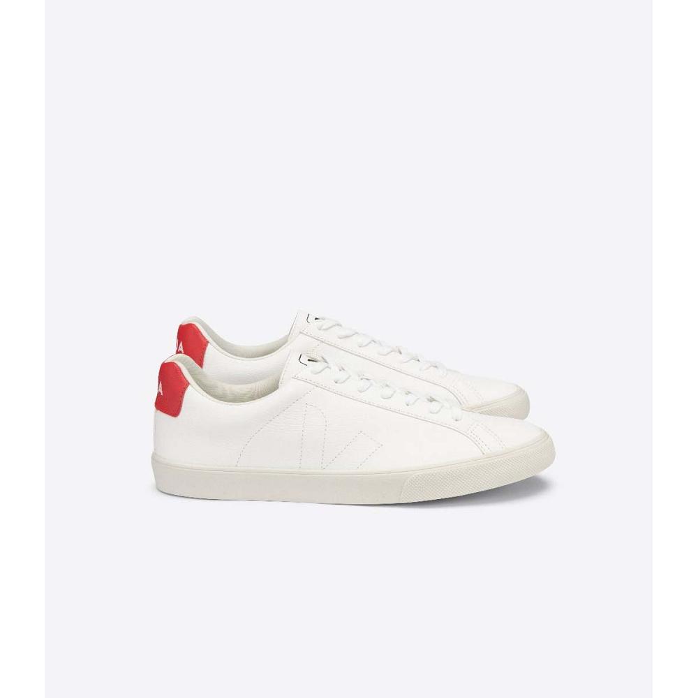 Veja ESPLAR CHROMEFREE Women\'s Sneakers White/Red | CA 616XYU